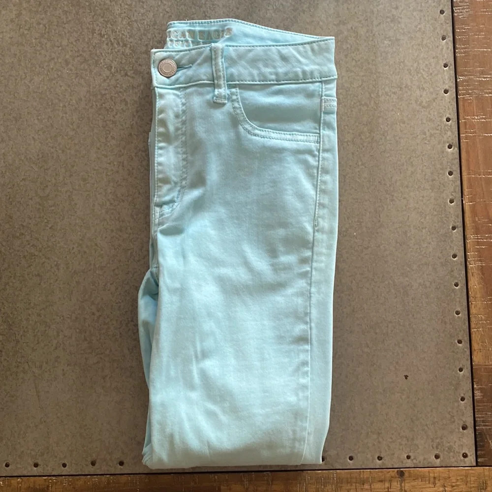 Light blue stretchy jeans - Picture 2 of 7